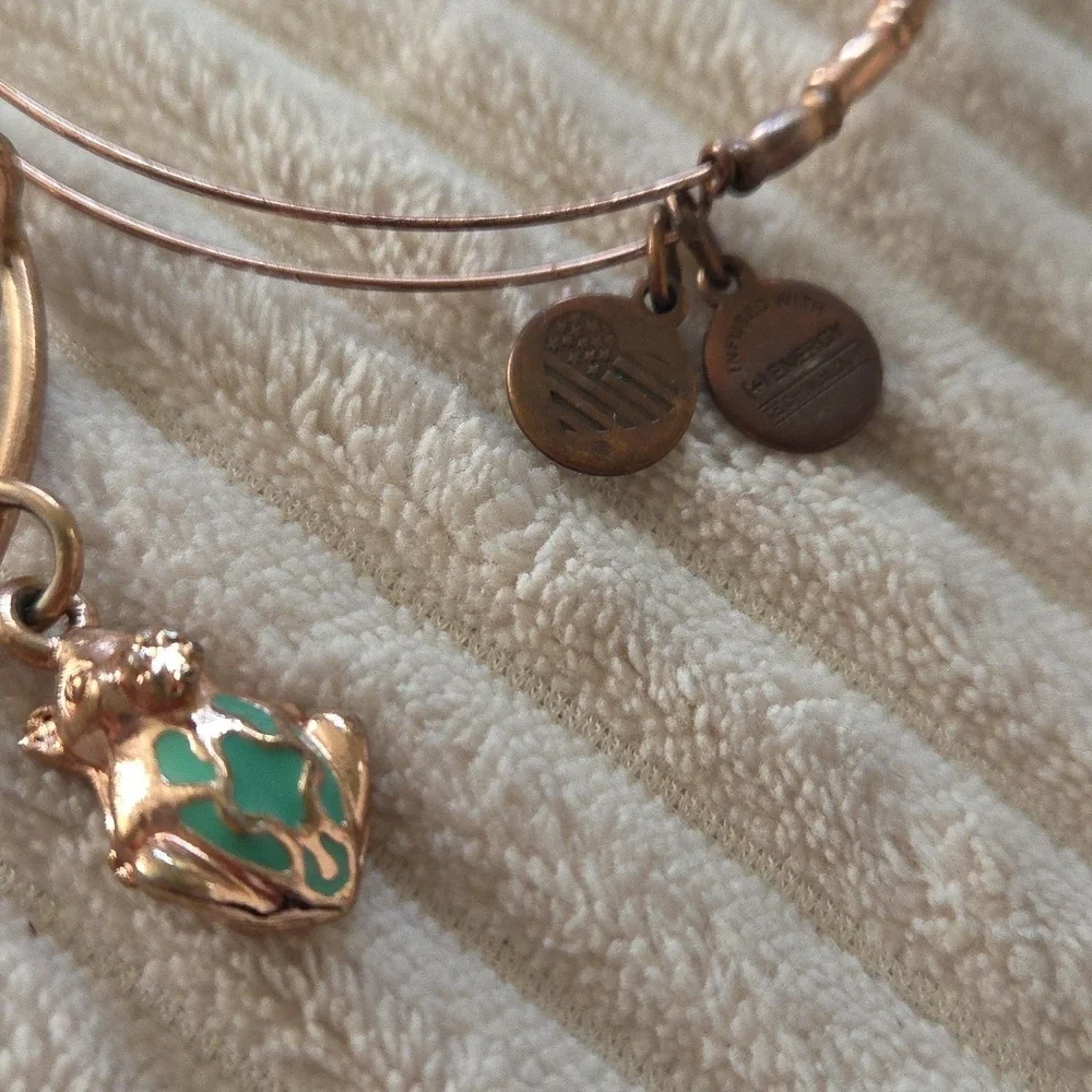 Set 2 Alex And Ani Rose Gold Braceleys